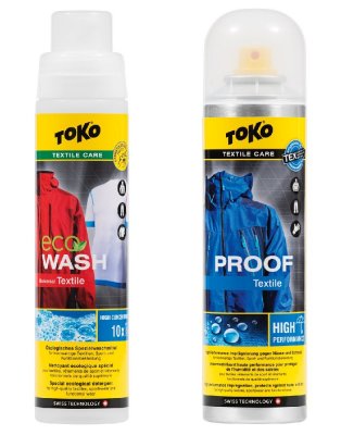 duo pack TOKO textile proof 250/ textile wash 250