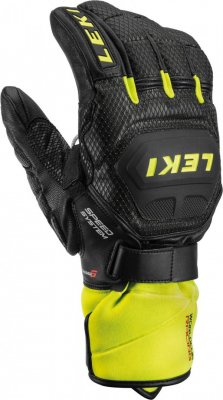 Lyžařské rukavice Leki WORLDCUP RACE FLEX S SPEED SYSTEM, BLACK-ICE LEMON
